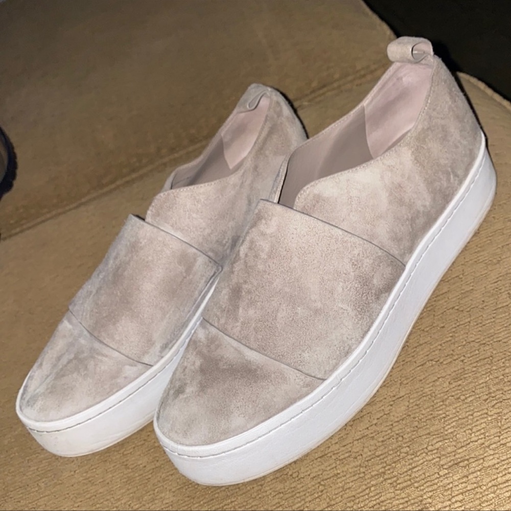 VINCE Suede Platform Sneaker